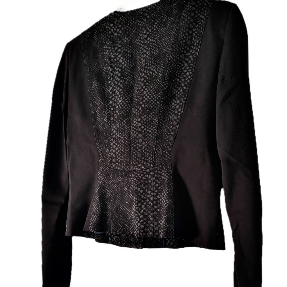 Elie Tahari Python Pattern Vegan Suede Cropped Mo… - image 4